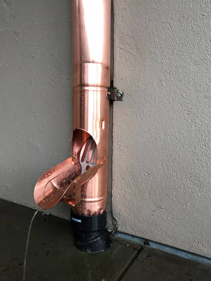 Copper Round Cleanout