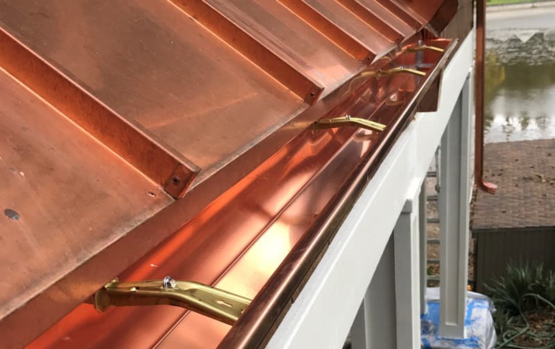 Proper gutter installation prevents leaks behind gutters